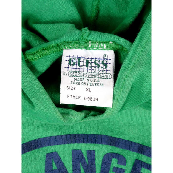 Vintage 1990s Guess Jeans Hoodie Shirt Mens XL Georges Marciano Designer Top - Picture 3 of 4